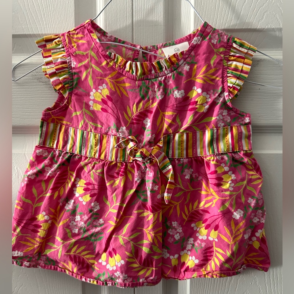 Hanna Anderson 100% cotton girls size 5 shirt